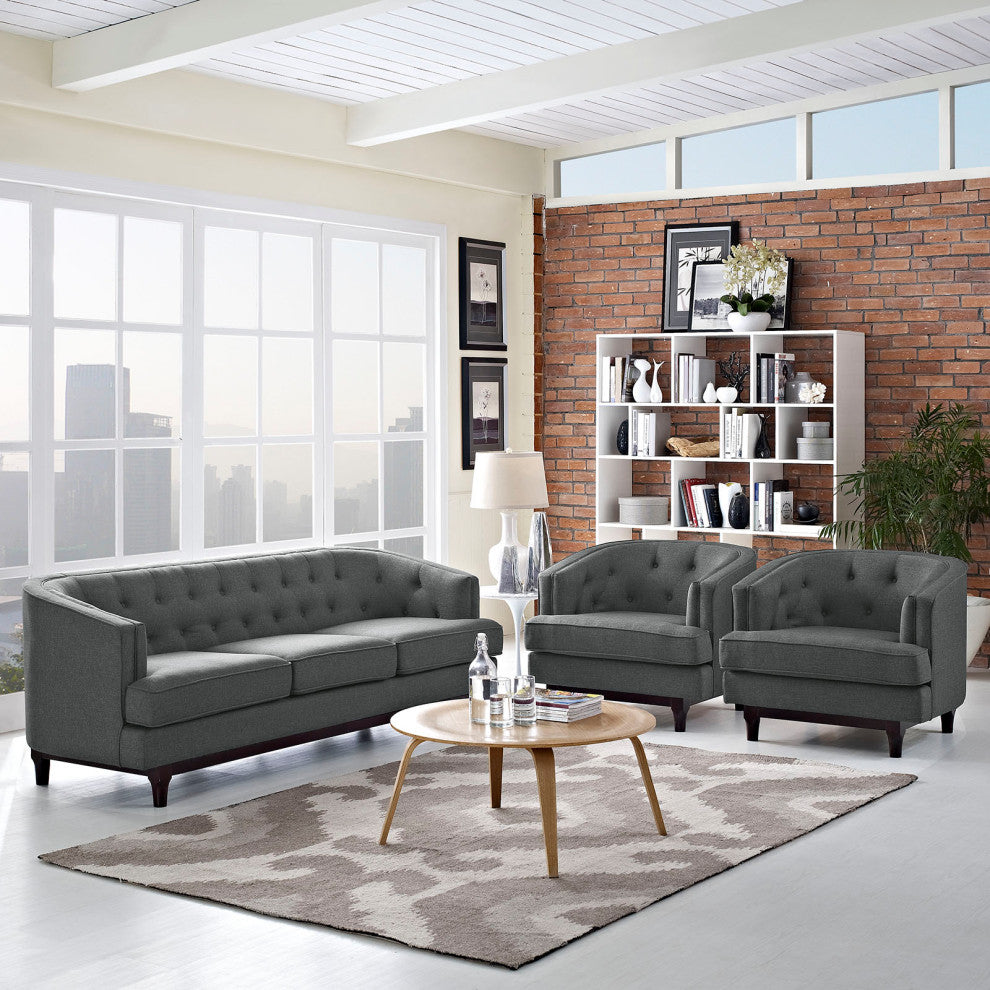 Gray Coast Living Room Set Set of 3