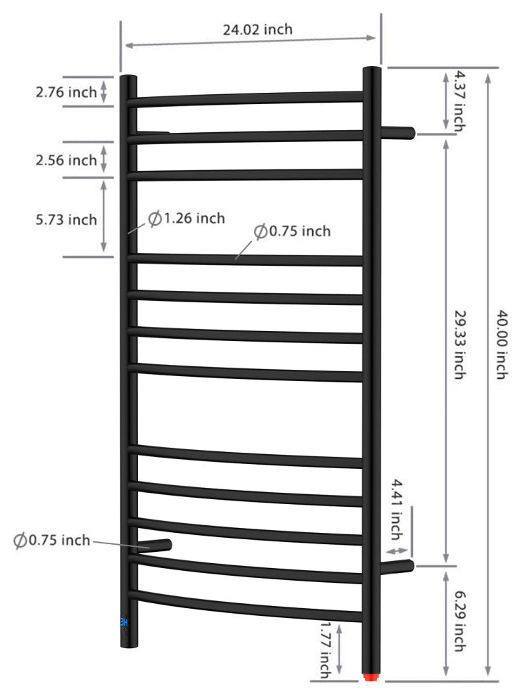 HEATGENE Towel Warmer with Built-in Timer and Temperature Control, Wall-Mounted,