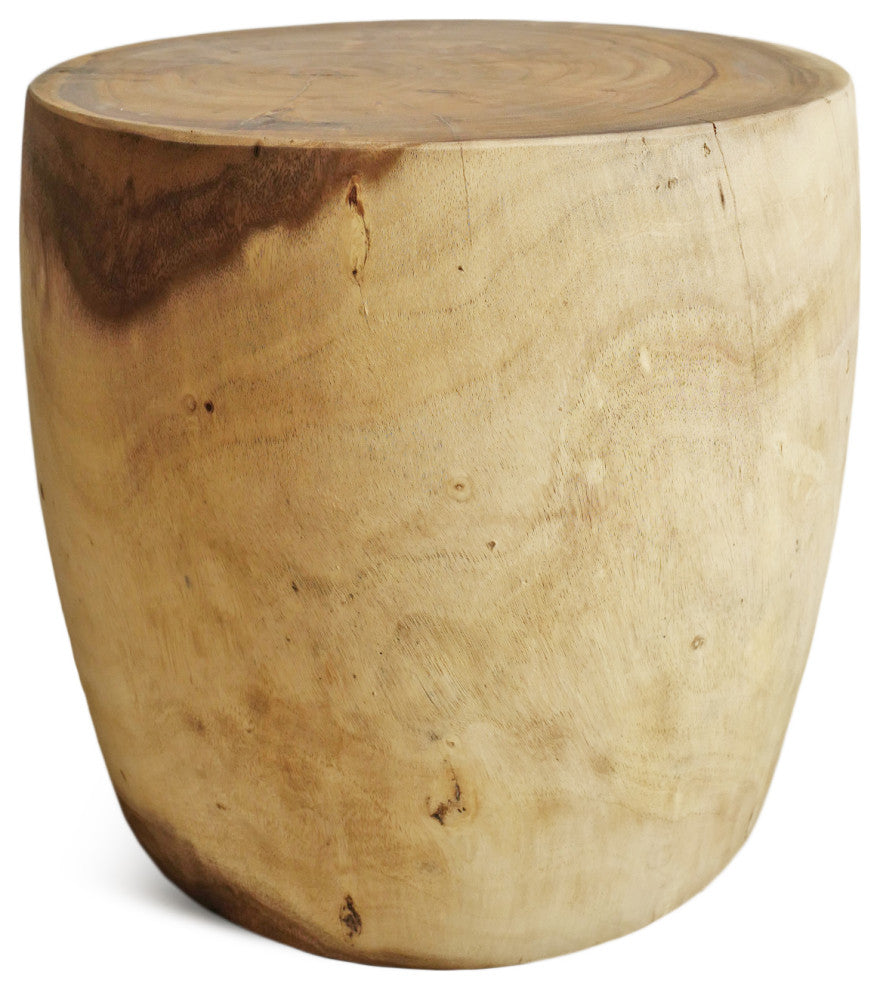 Monkey Pod Drum Stool Table 10