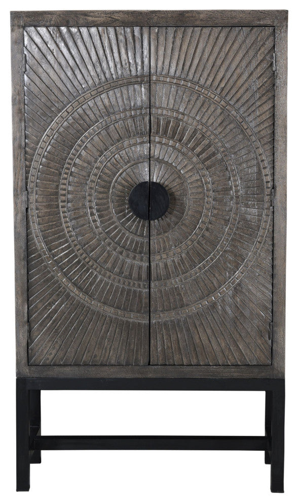 Kingsley Carved 2-Door Cabinet