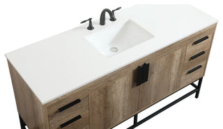 Home Living 22" Modern Natural Oak-Light Bathroom Vanity