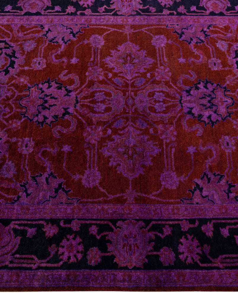 Overdyed One-of-a-Kind Hand-Knotted Area Rug Red, 2' 9" x 4' 4"