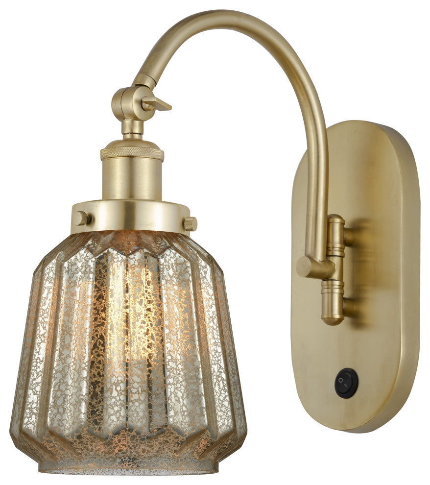 Innovations 918-1W-SG-G146 1-Light Sconce, Satin Gold