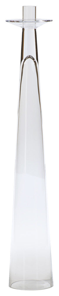 Alina Glass Taper Candle Holder, Large