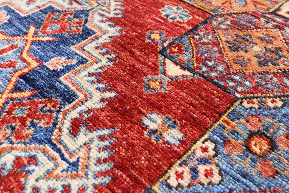 Super Kazak Handmade Wool Rug 2' 9" X 3' 11" Q7485