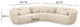 Misty Cream Boucle Modular L-Sectional