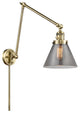 Cone Swing Arm With Switch, Antique Brass, Plated Smoke, Plated Smoke
