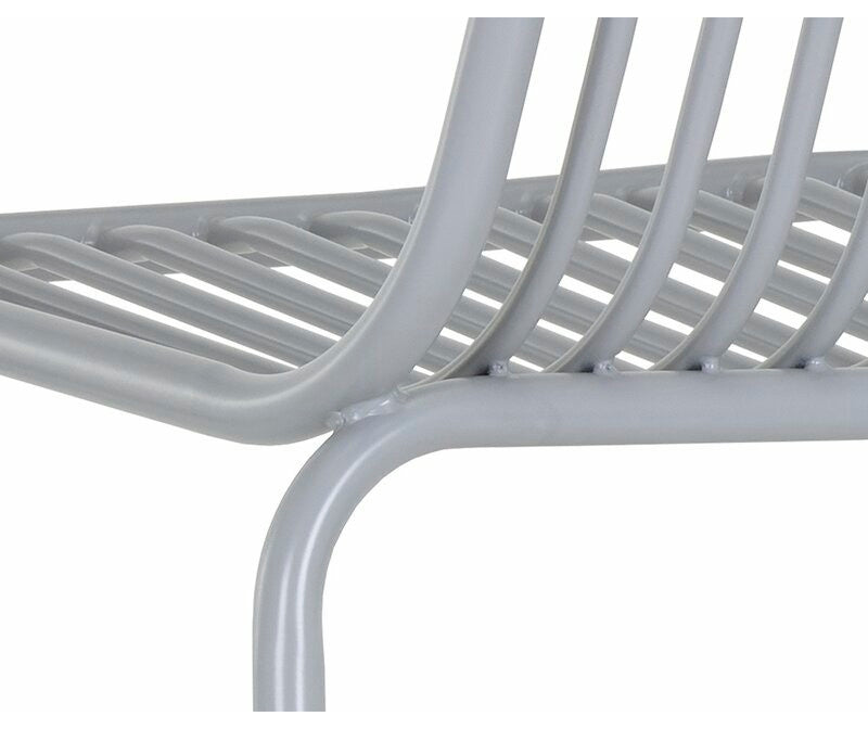 Cypress Outdoor Barstool, Silver, Set of 2