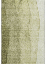 Premium Machine Washable Mayfield AMF690 Olive 3' x 5' Rug