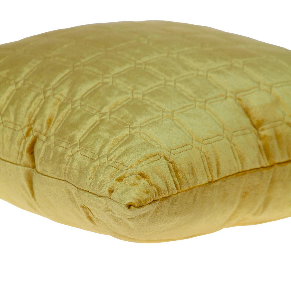 Parkland Collection Marrisa Yellow Throw Pillow
