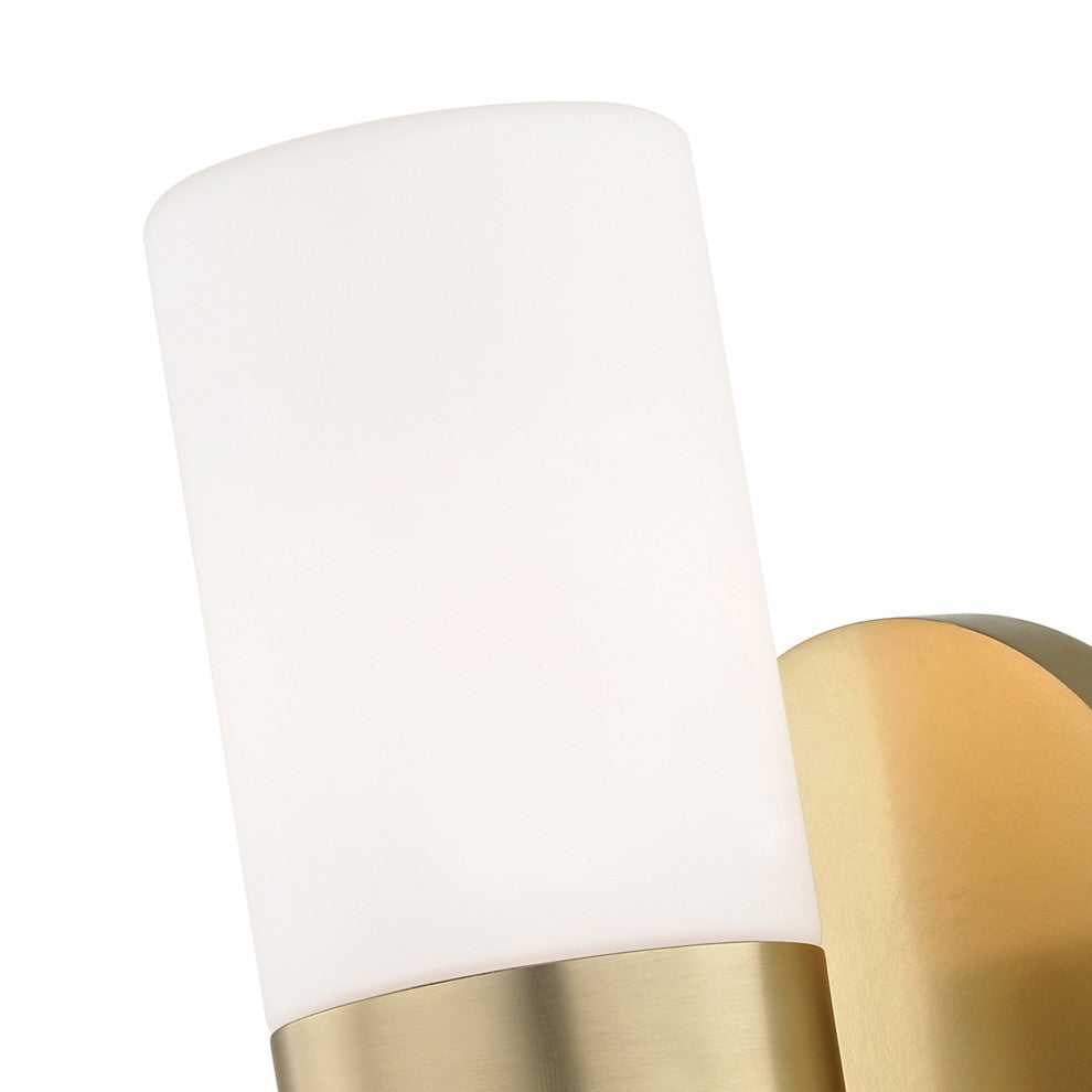 Lola Wall Sconce, Aged Brass Finish