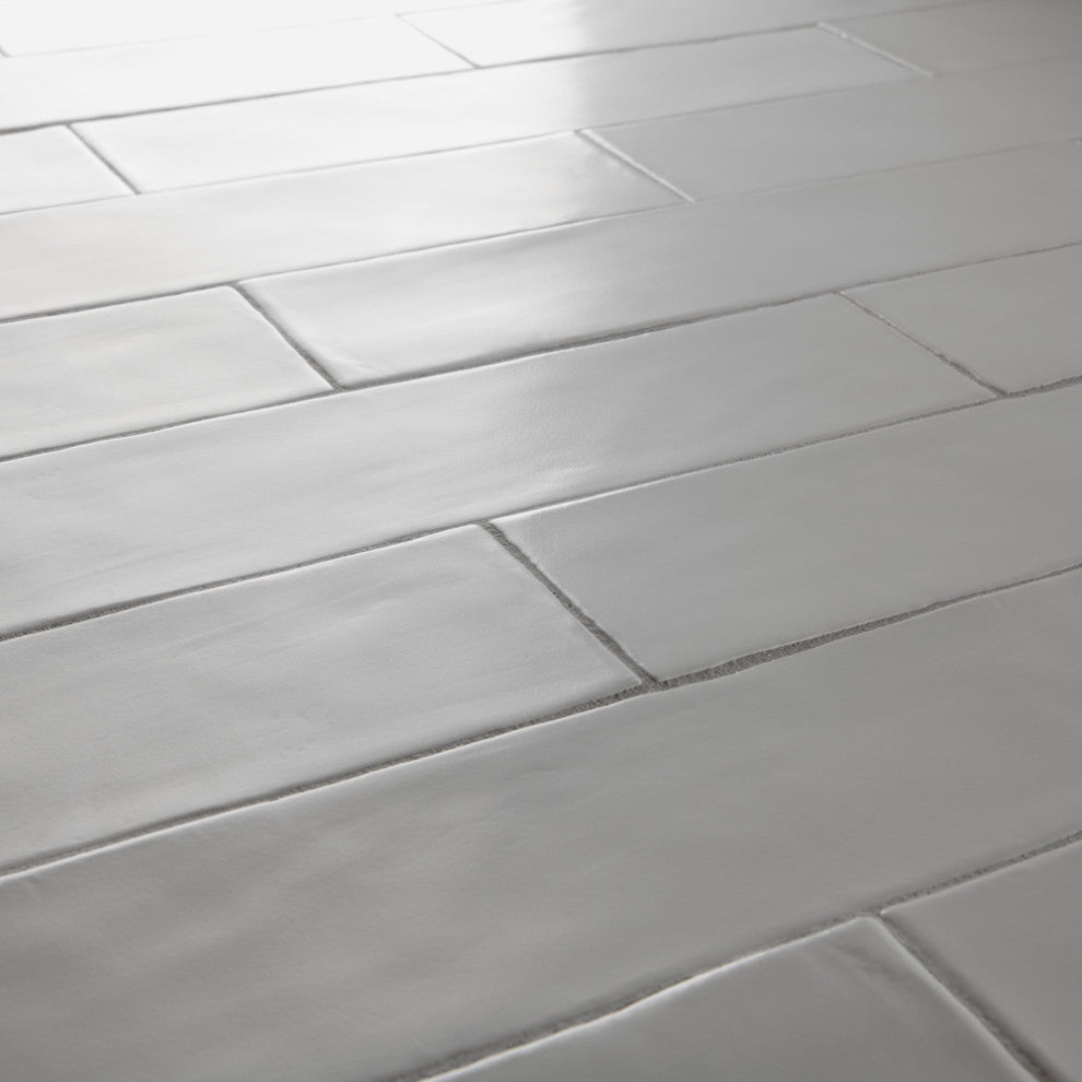 Chester Ceramic Wall Tile, Matte Bianco