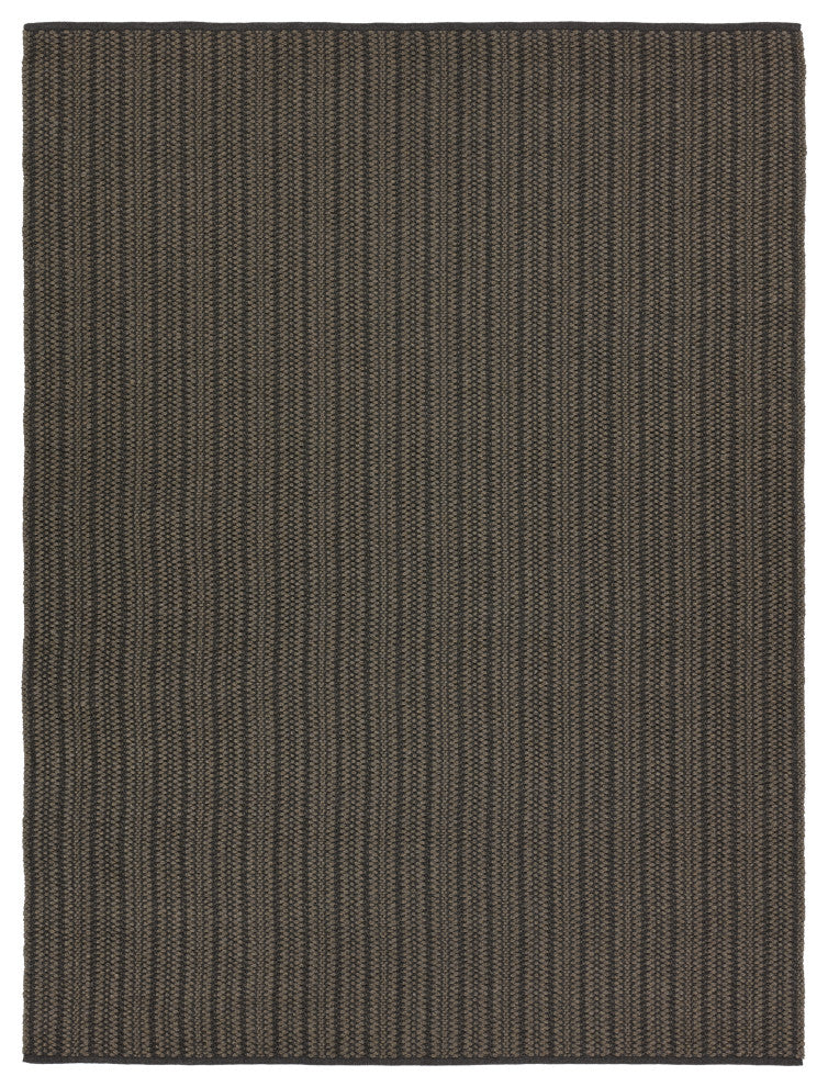 Jaipur Living Elmas Handmade Indoor/Outdoor Striped Gray/Charcoal Area Rug 5'X8'
