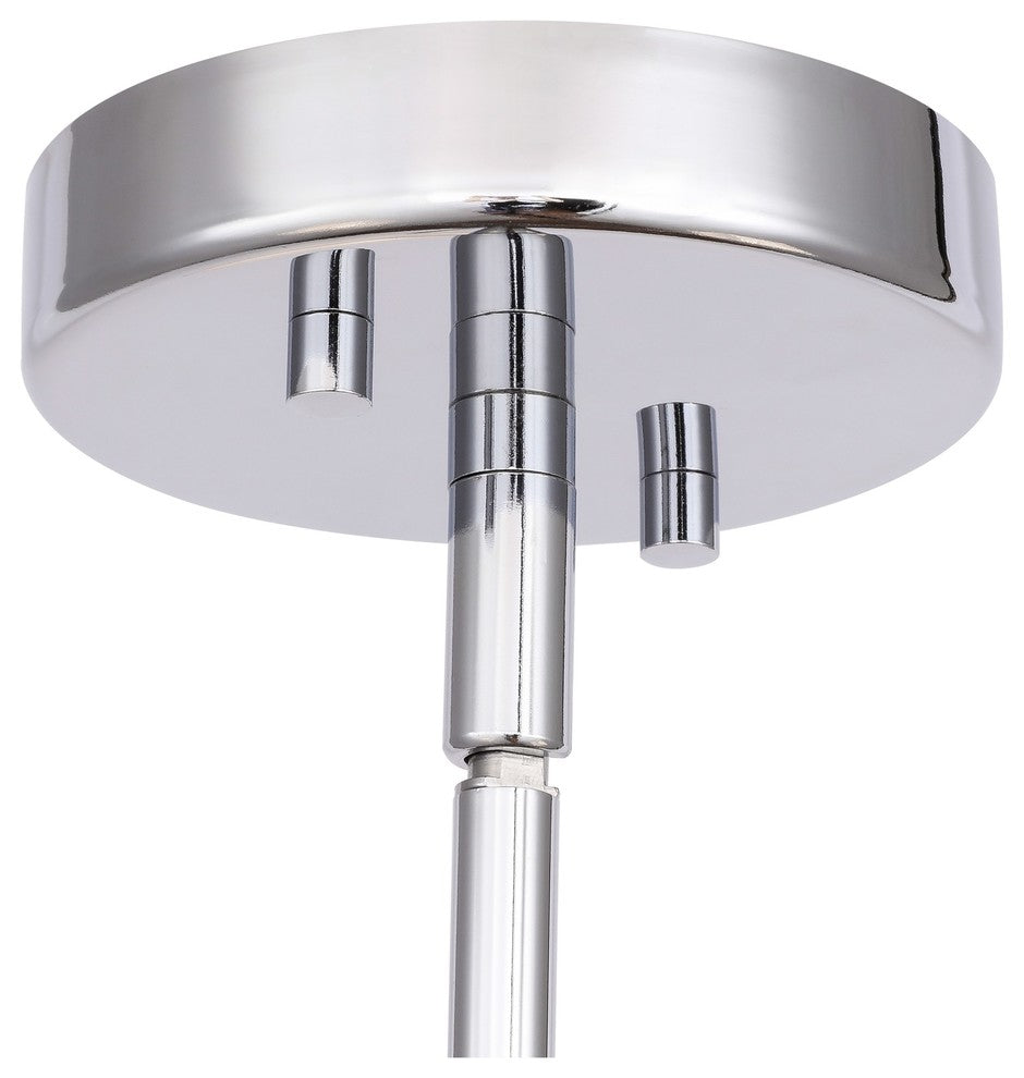Candice 3-Light Chandelier, Opal Square Glass, Halogen G9