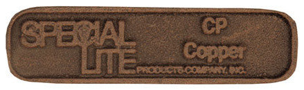 Floral Address Plaque, Copper