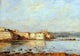 Eugene-Louis Boudin The Harbor of Antibes, 18"x27" Gallery Wrapped Canvas