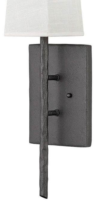 Hinkley Tress Large Single Light Sconce, Forged Iron