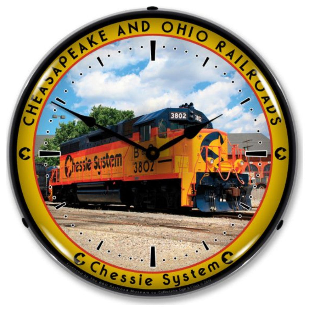 BOR1408541 Chessie Railroad 3802 Clock
