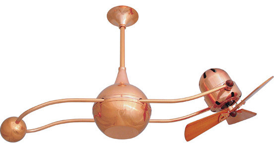 Brisa 2000, Rotational Ceiling Fan, Brushed Copper Finish, Metal Blades