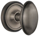 Classic Rosette Privacy Homestead Knob, Antique Pewter