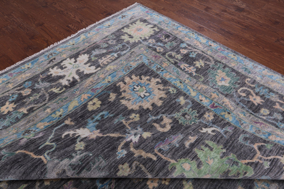 12' 0" X 15' 2" Turkish Oushak Handmade Wool Rug - Q13432