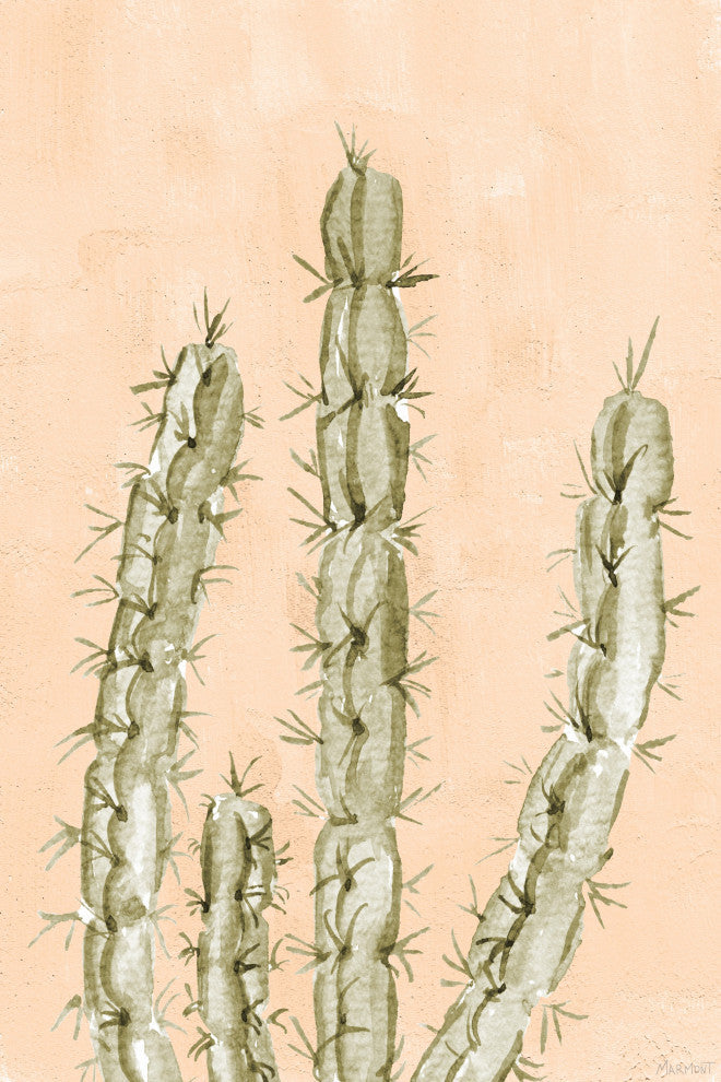 "Be a Cactus" Painting Print on Wrapped Canvas, 8x12
