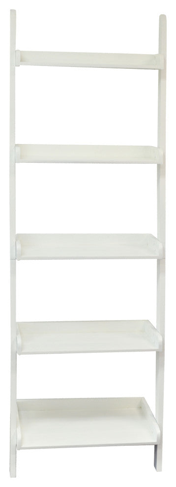 White Leaning Ladder Shelf
