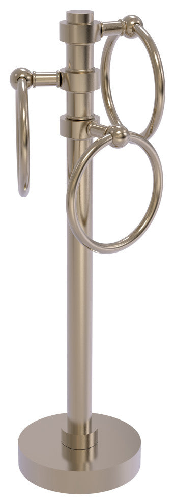 Vanity Top 3 Towel Ring, Antique Pewter