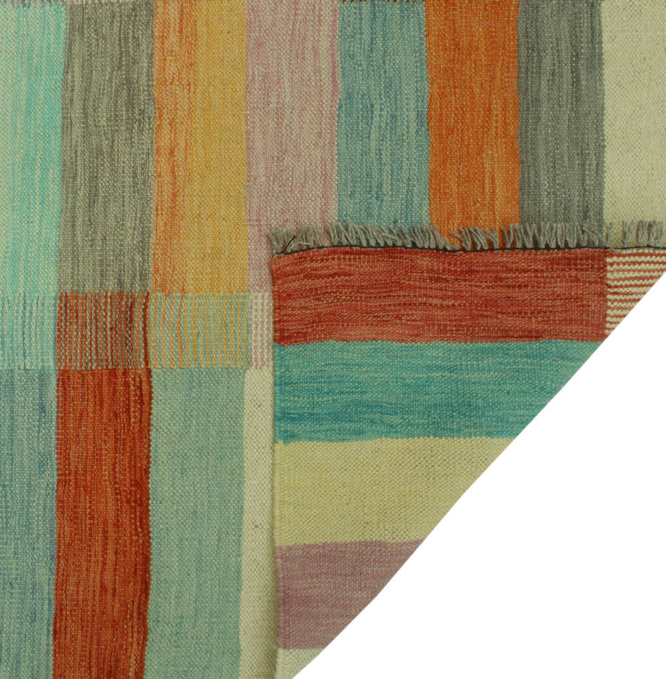 Winchester Kilim Lynnette Red/Orange Rug, 3'10x5'9