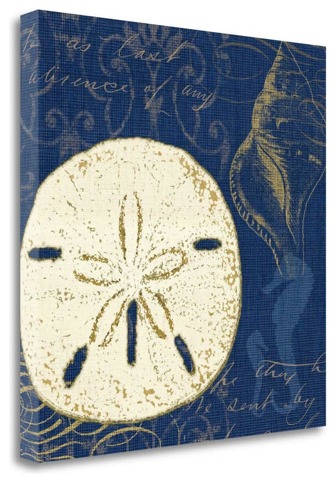 "Coastal Moonlight III" By Pela Studio, Giclee Print on Gallery Wrap Canvas