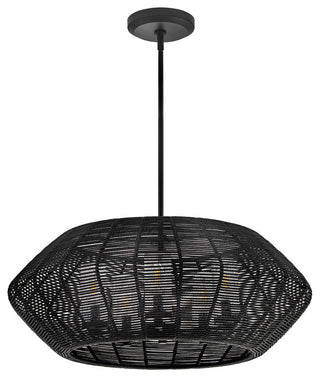 Hinkley Luca Medium Single Tier Chandelier, Black