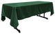 LA Linen Rectangular  Polyester Poplin Tablecloth, Hunter Green, 60"x126"