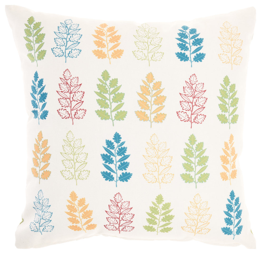 Mina Victory GT128 Throw Pillow, Multicolor, 18" x 18"