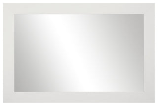 Pendleton Framed Wall Mirror, White, 26"x38"