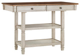 Harvey Two-Tone Kitchen Island Buffet, Antique White