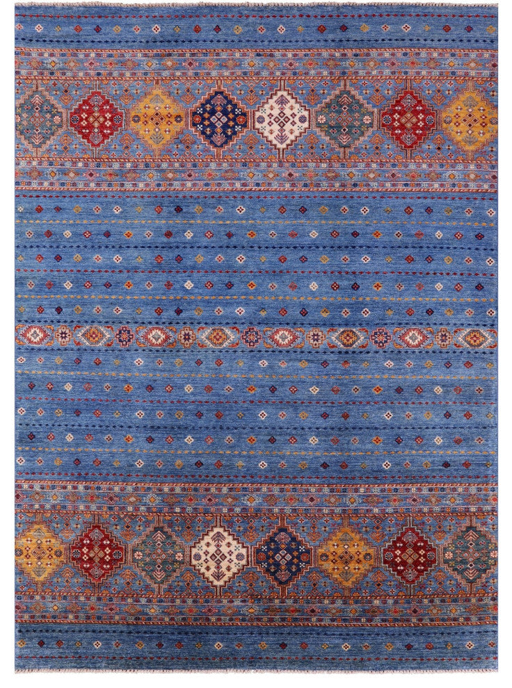 8' 3" X 11' 4" Khorjin Super Kazak Hand Knotted Rug Q5335