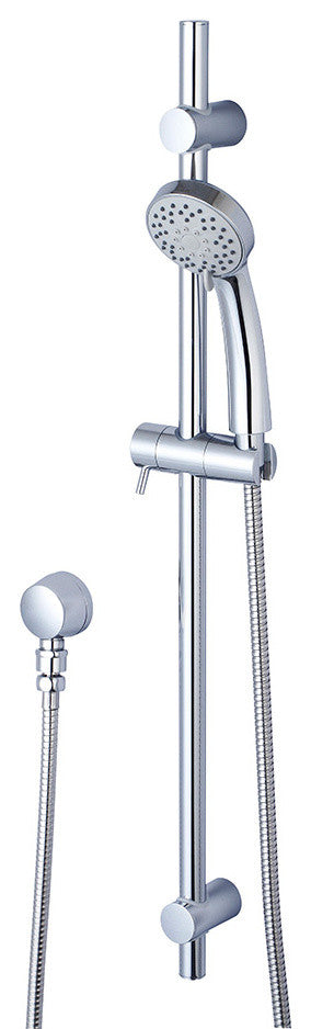 i2 Handheld Shower Set With Three Function Handled Showerhead, Polished Chrome
