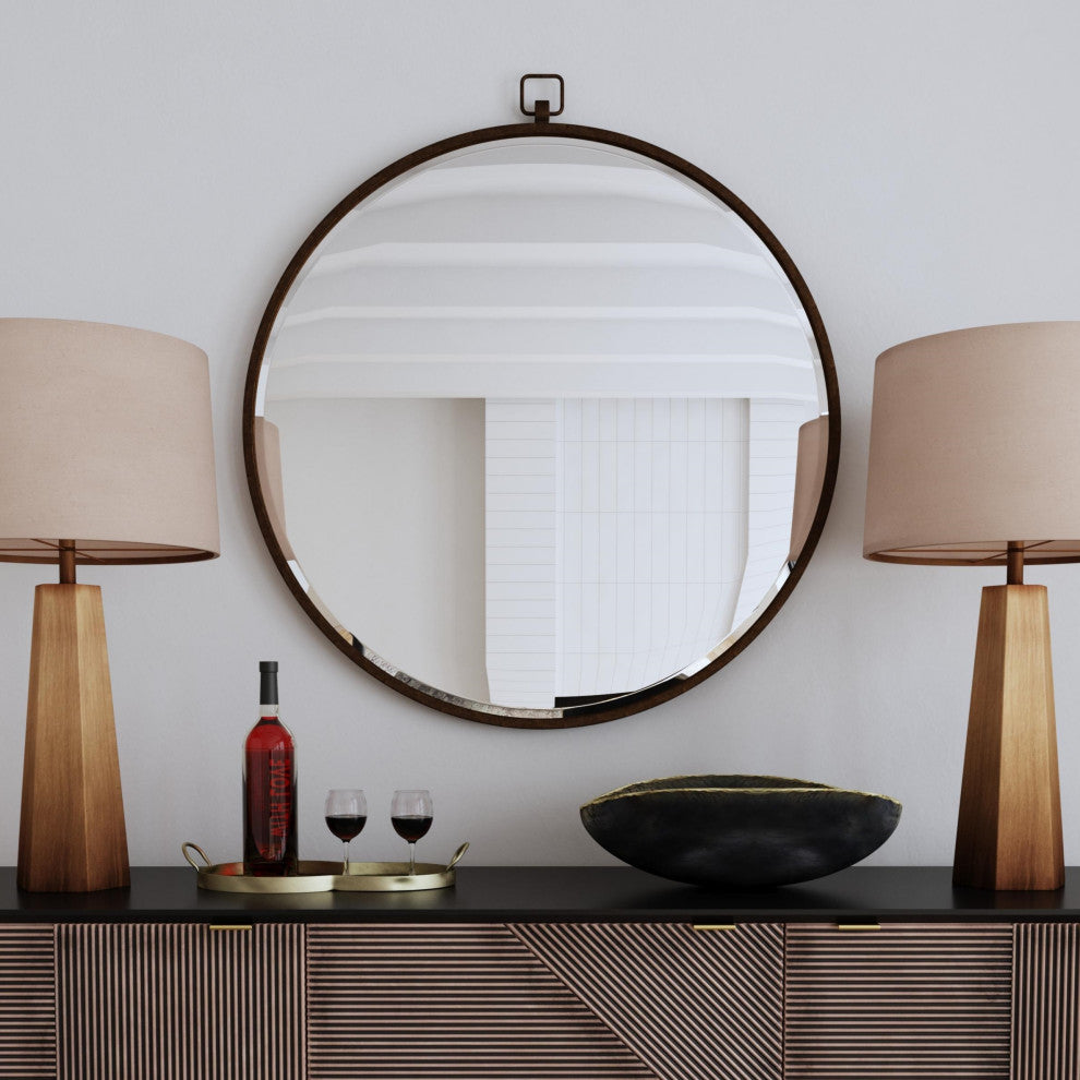 Quinn Wall Mirror - Antique Bronze