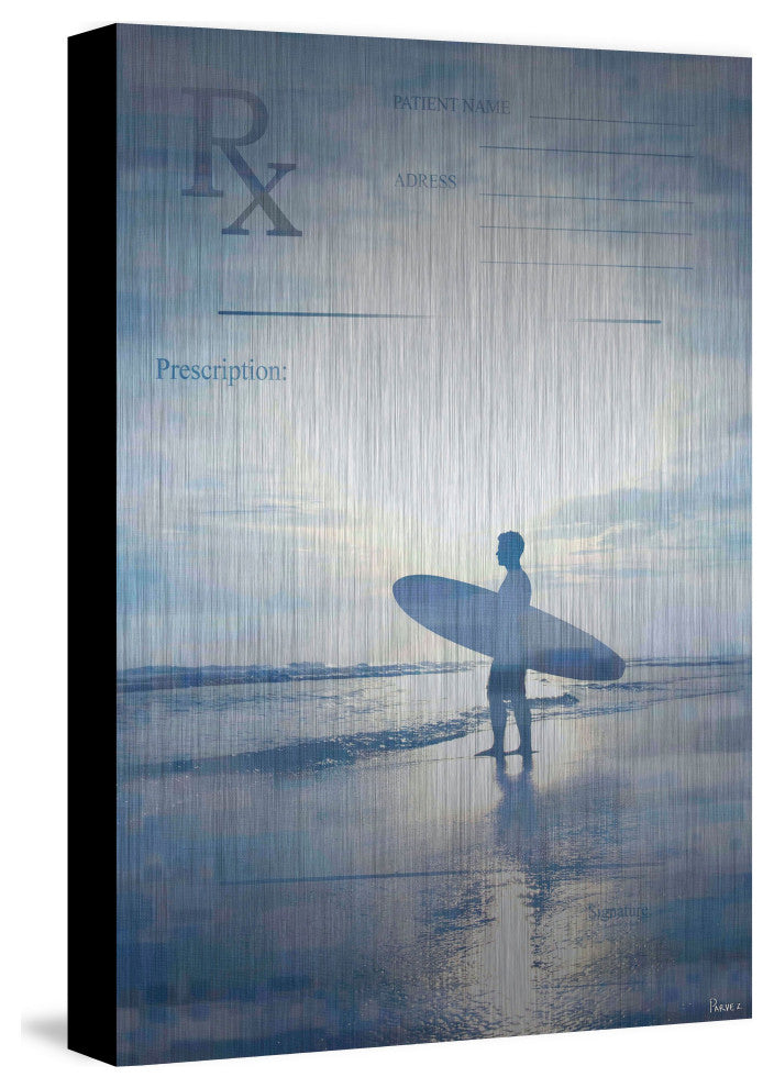 "RX Surf" UV Ink Print on Brushed  Aluminum, 24"x36"
