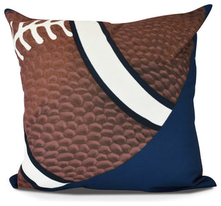 TD, Geometric Print Pillow, Navy Blue, 26" x 26"