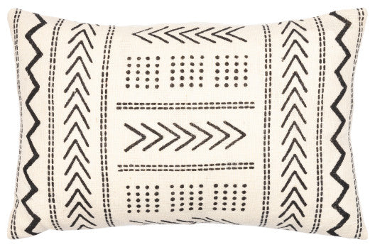 Surya Malian Cream Pillow Cover 14"H X 22"W