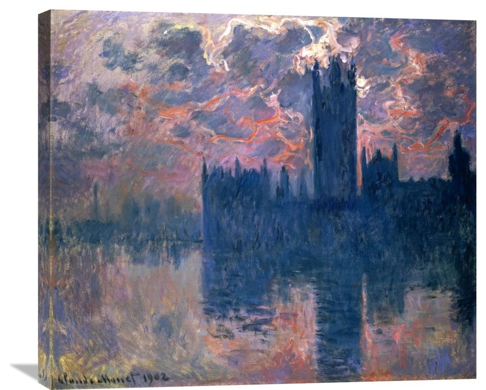 "Parliament, Sunset" Artwork, 30" x 26"