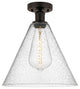 Innovations 616-1F-OB-GBC-124 1 Light Semi-Flush Mount, Oil Rubbed Bronze