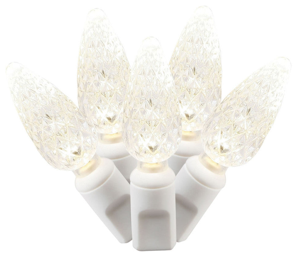 Vickerman X6W8501 Warm White Led Light White Wire, Christmas Light Strand