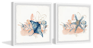 Bottom Dwellers Diptych, 2-Piece Set, 32x32 Panels