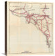 California South Counties, 1896, 19"x22"