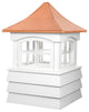 Guilford Vinyl Shiplap Cupola With Copper Roof, 18"x27"