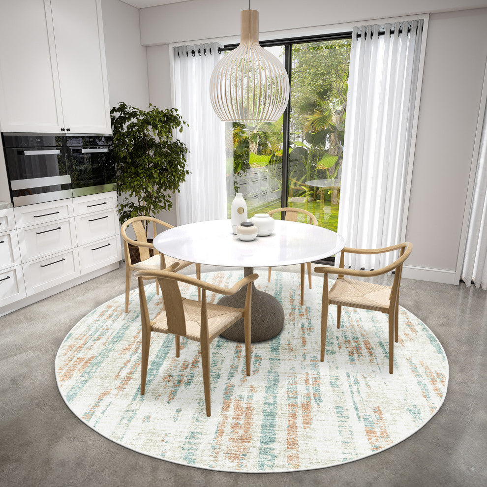 Dalyn Winslow WL6 Pearl 8'x8' Round Rug