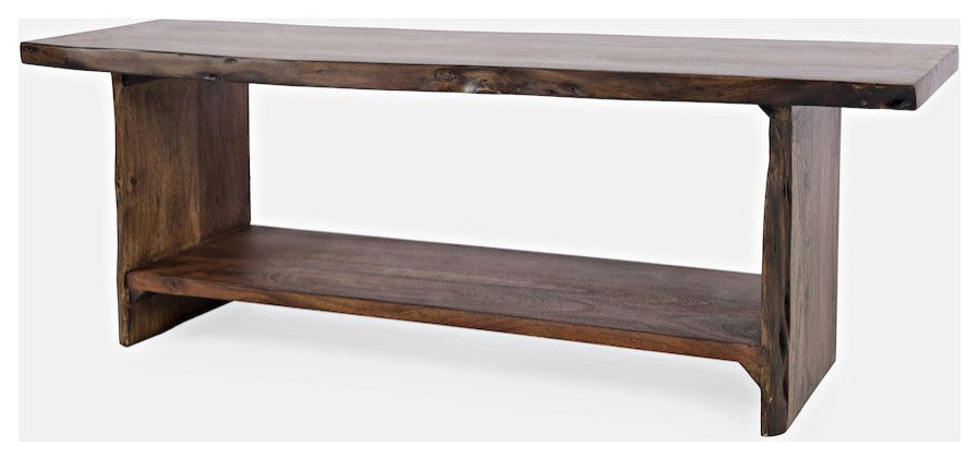 Cooper Live Edge 52 Solid Acacia Storage Bench