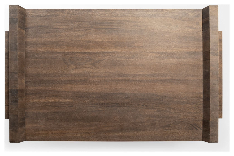 59" Brown Wood Coffee Table